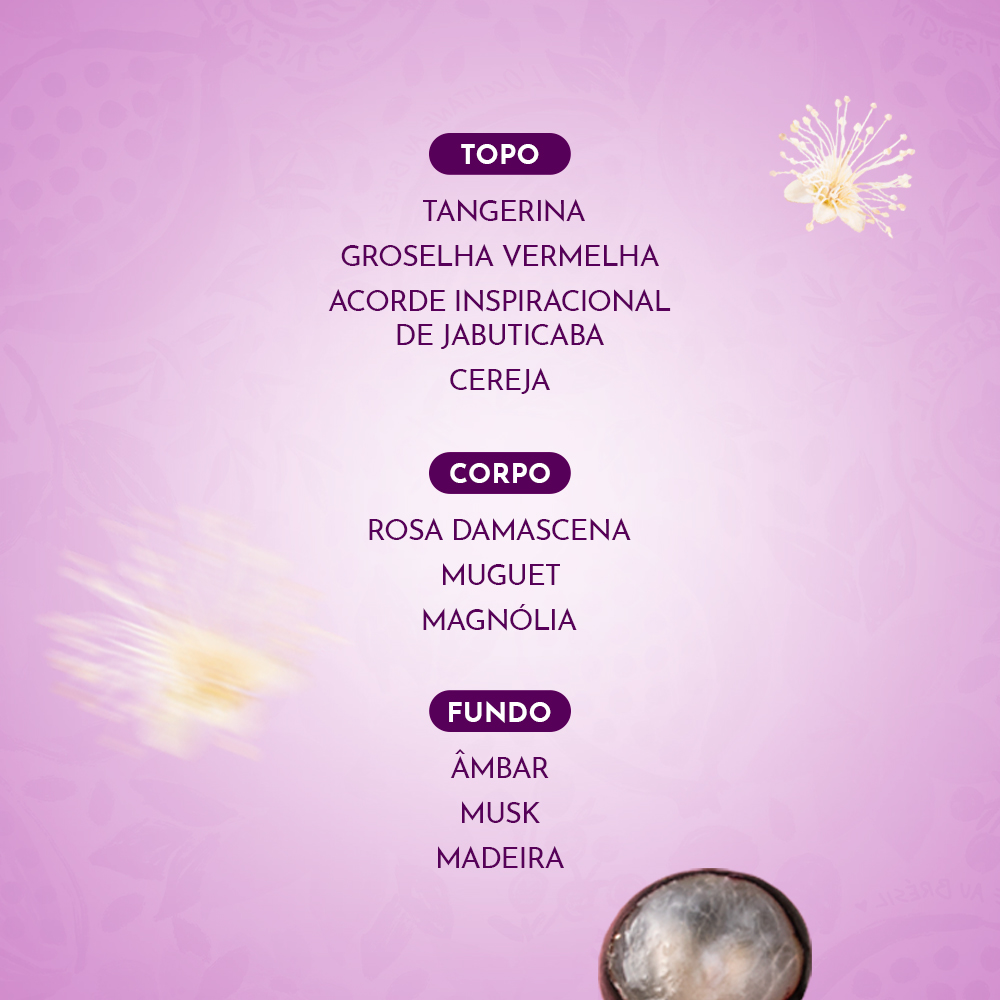 Presente Flor de Jabuticaba: Sabonete, Leite Corporal e Deo Col&ocirc;nia, ,  large image number 1